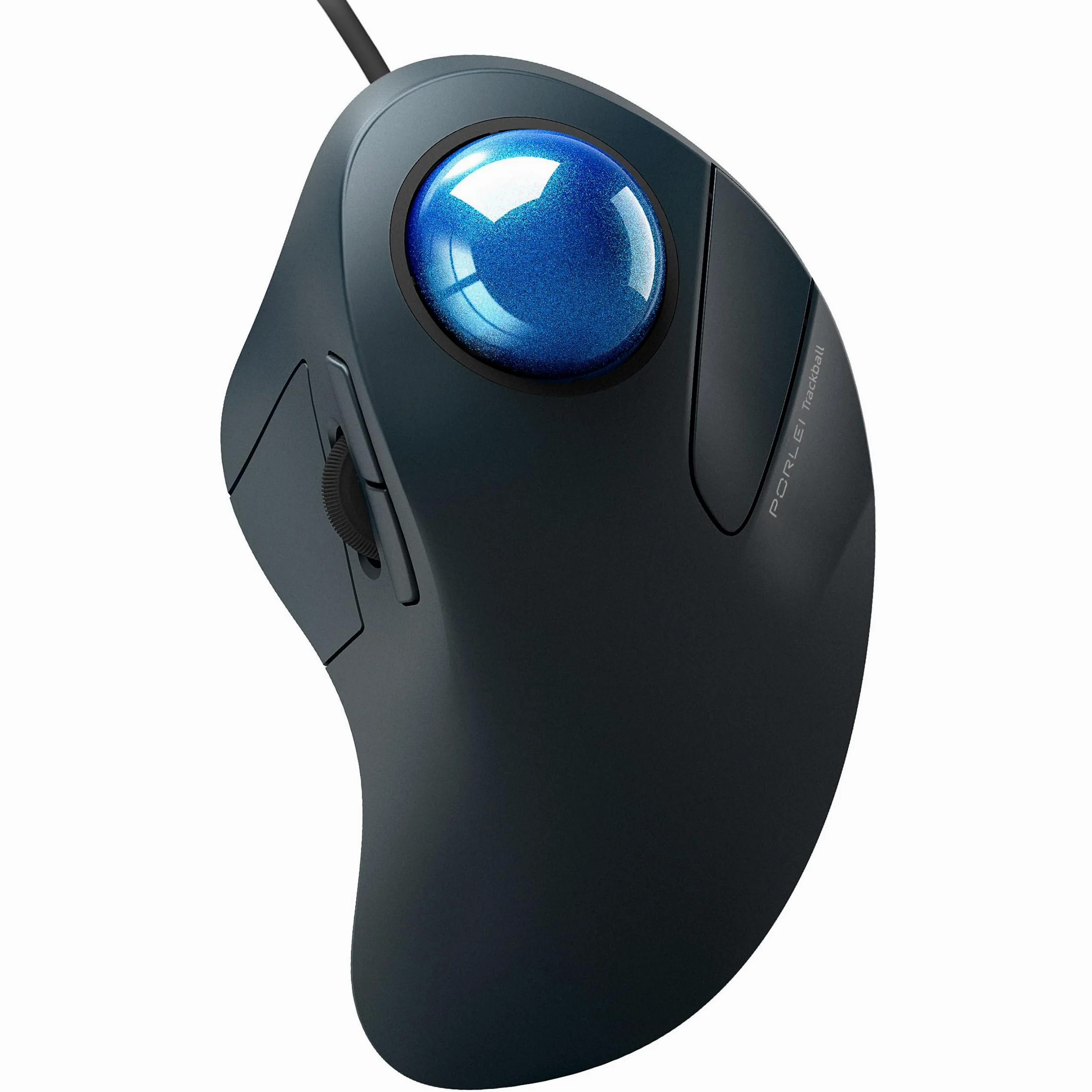 Mouse trackball cablato, facile controllo delle dita indice, design ergonomico e confortevole, riduce l'affaticamento muscolare, precisione e tracciamento fluido, compatibile per PC, laptop,