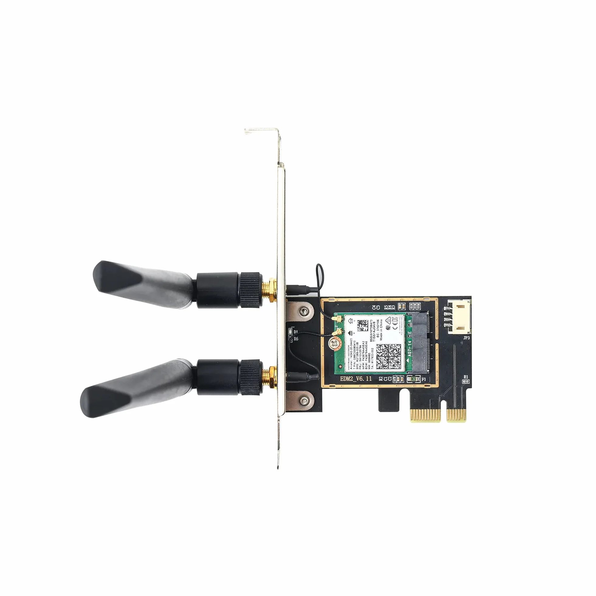 ZimaBoard Scheda WiFi PCIe, 6E M.2 NGFF Kit adattatore Mini Desktop, Nuovo adattatore wireless 6GHz BT5.2 802.11ax 5400Mbps 2.4GHz 5GHz supporto OFDMA MU-MIMO AX210NGW Scheda di rete Gigabit