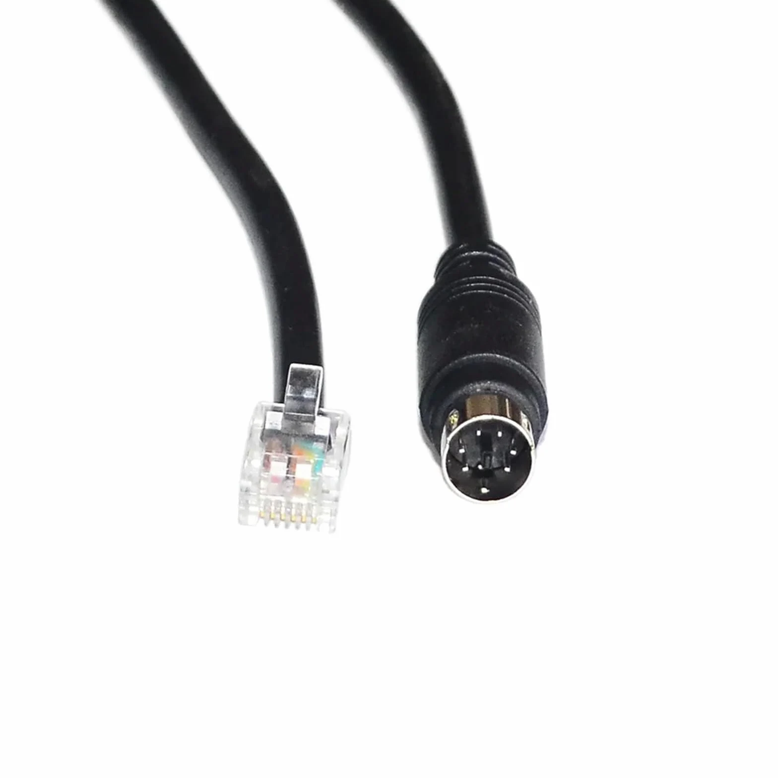 Cavo CONNETTORE Mini DIN 6PIN A RJ12 6P6C da 2 M for Pedali/Cambi FANA A Ruote FANA Cavo PS/2 A RJ12 6PIN(1m)