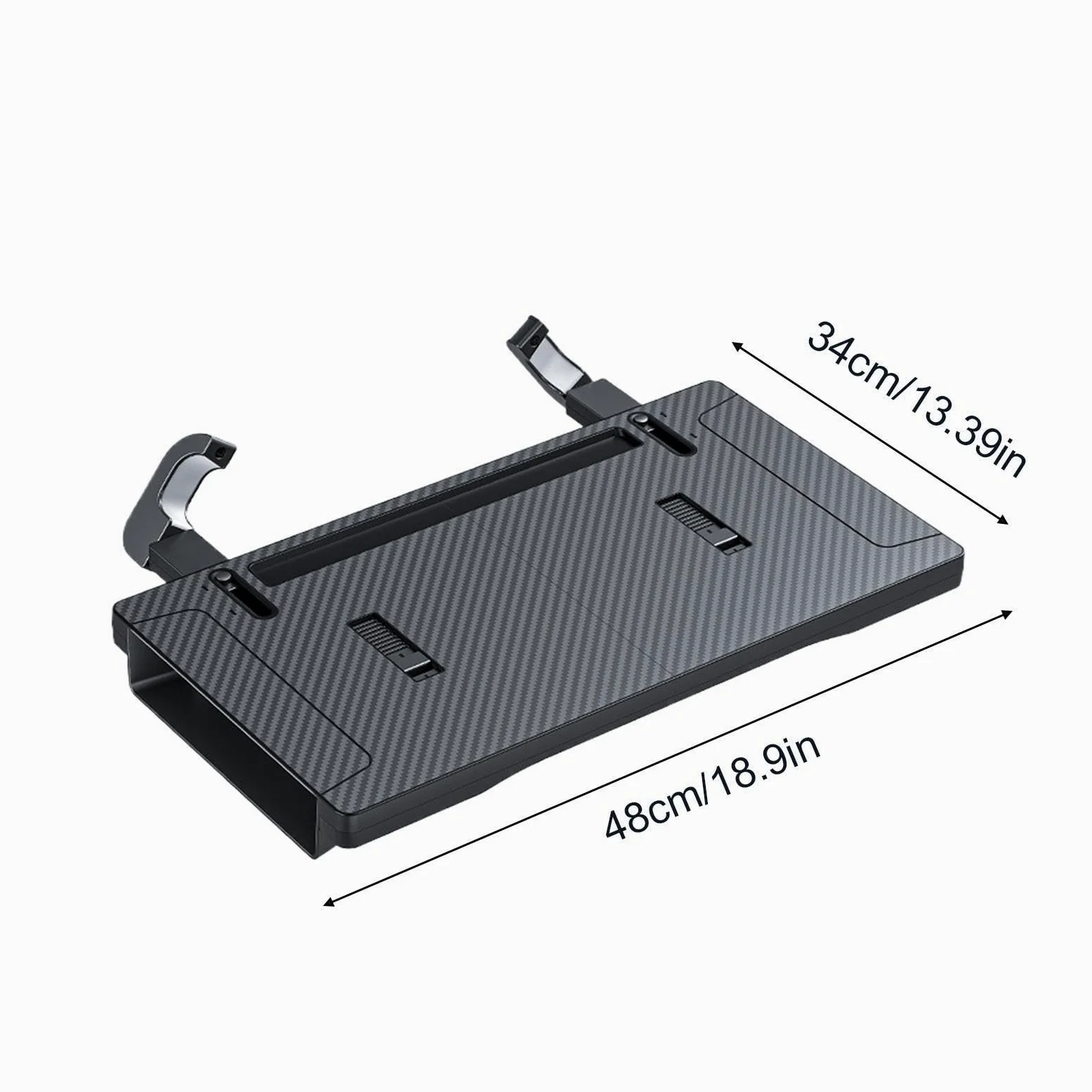 Scrivania da Volante per Computer Portatile Multifunzione a Bloccaggio con | Supporto per Computer da Auto per Snack, Bevande, Tablet, Videoconferenze, Pasti, Lavoro, Scrittura