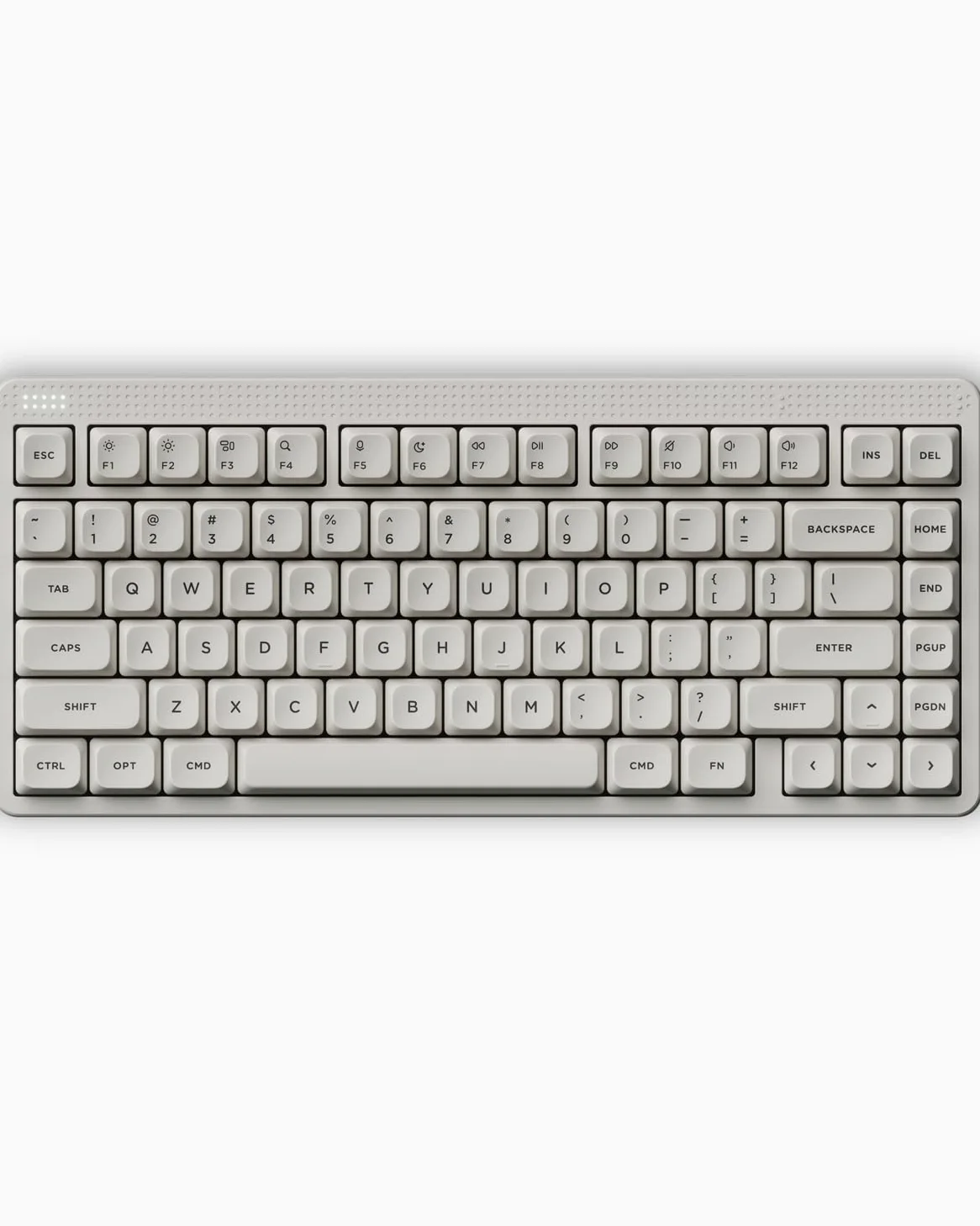 NuPhy Node75 Tastiera meccanica wireless, tastiera personalizzata hot swappable del 75%, tastiera da 82 tasti per computer e gaming, supporta gesti touch, copritasti PBT, retroilluminazione RGB