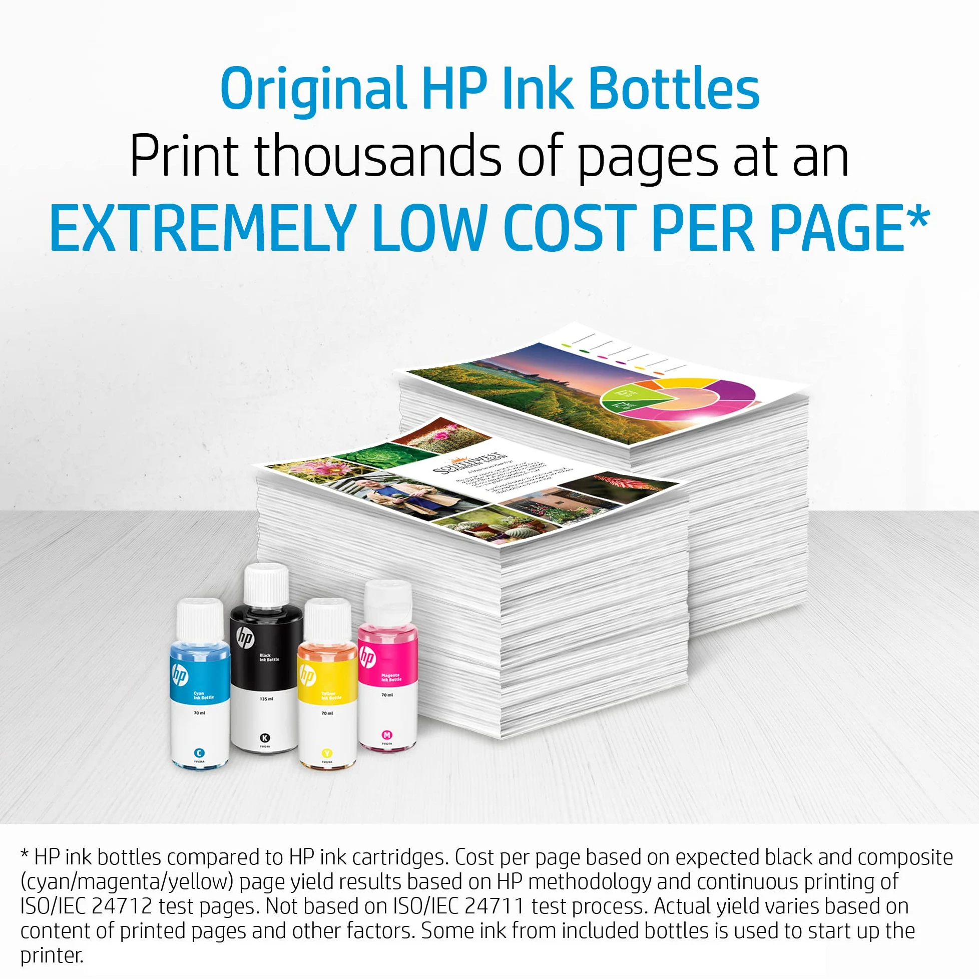 HP Inchiostro Nero 32XL Bottiglia da 31 CMY/32XL, 4-Pack, Compatibile con HP Smart Tank Plus e stampanti Premium, Alto Rendimento, Facile da Versare, Set Completo di Colori dell'Inchiostro
