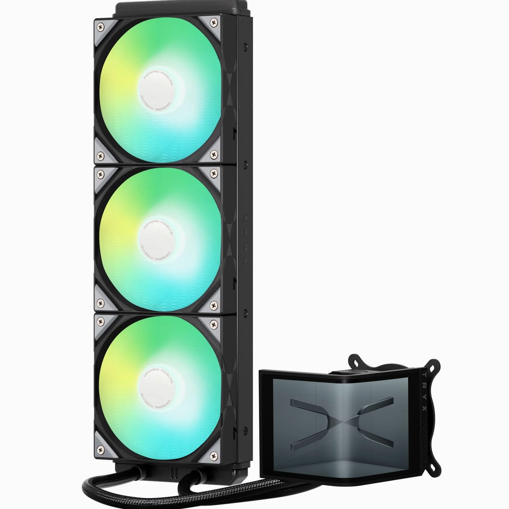 TRYX PANORAMA SE ARGB 360 Raffreddamento a liquido completo, display 3D AMOLED - 360mm, nero