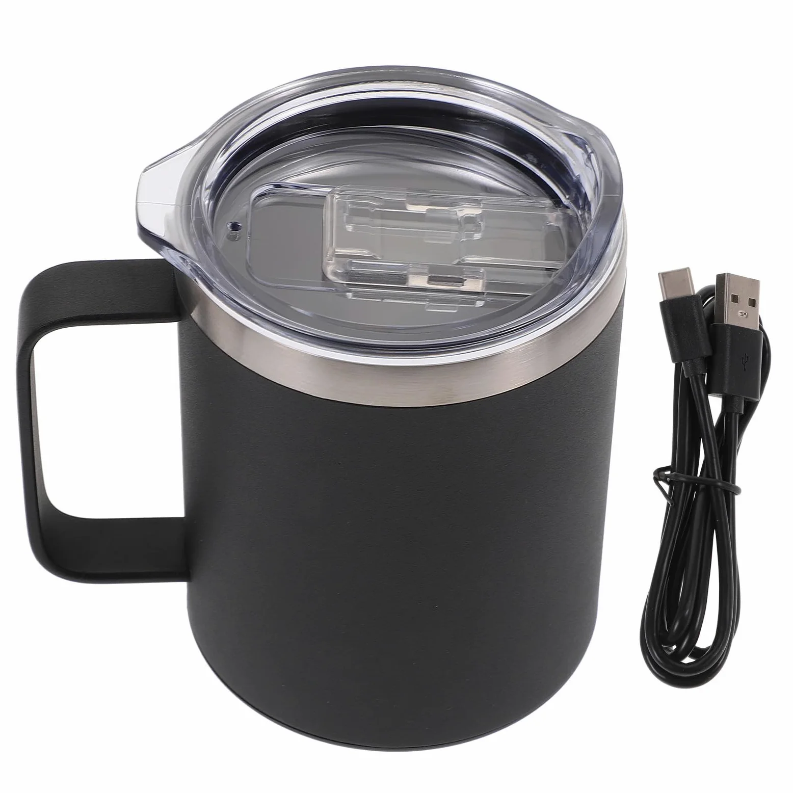 Tazza Termica in Acciaio Inox 300ml Riscaldamento 55 Gradi | Ricarica Wireless, Protezione Surriscaldamento, Induzione Intelligente