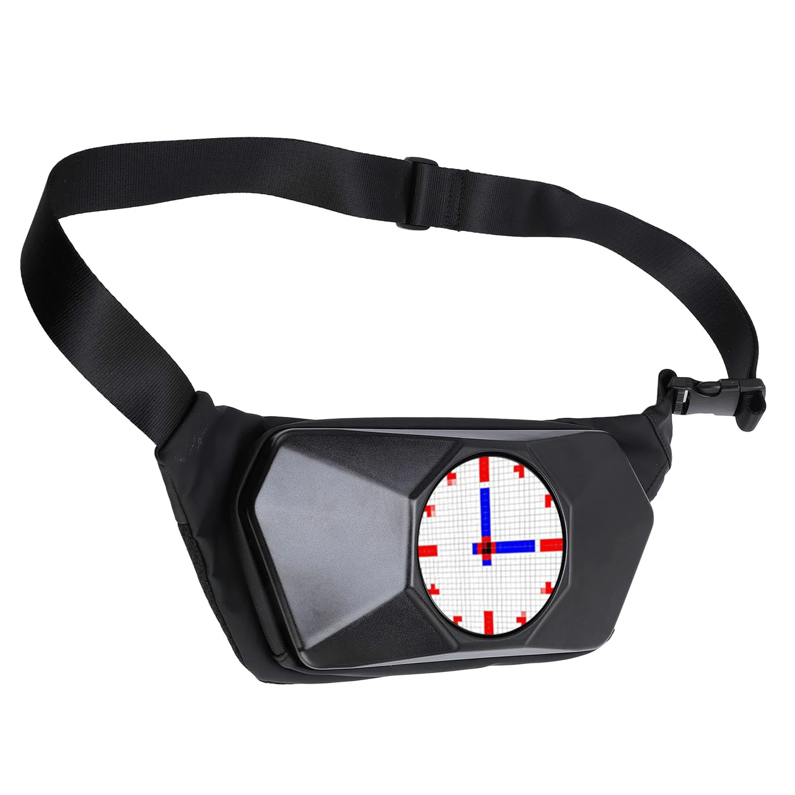 lyrlody Borsa a Tracolla a LED, Materiale ABS Impermeabile, Display Personalizzabile, Elegante Accessorio da Viaggio per Escursionismo e Motociclismo
