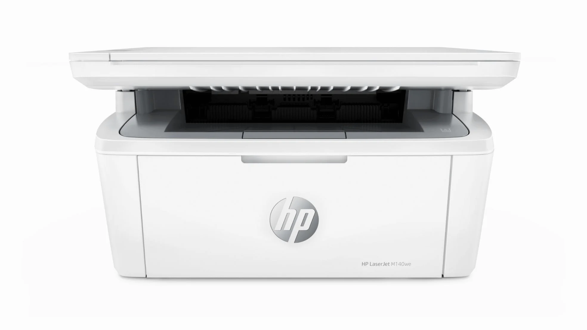 HP LaserJet M140we 7MD72E, Stampante Multifunzione Laser A4, Monocromatica, Stampa Fronte e Retro Manuale in b/n, 20 ppm, Wi-Fi, Smart, Bianca