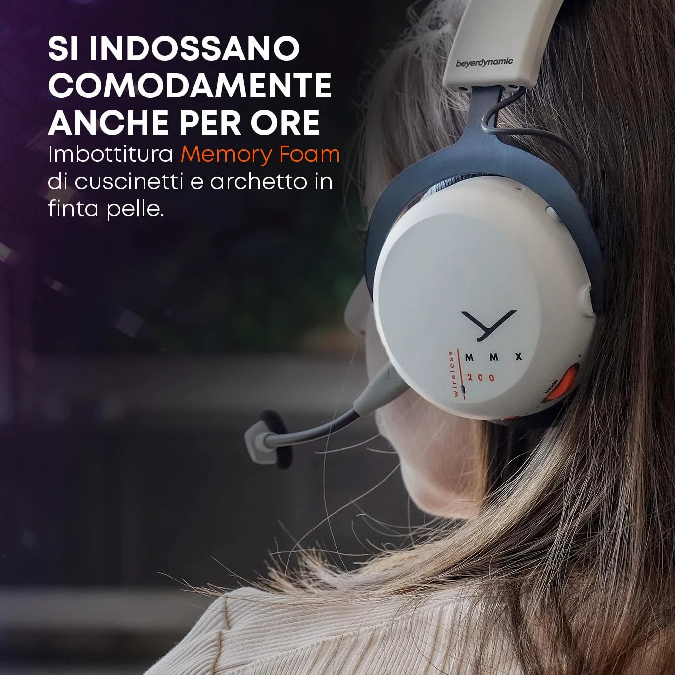 Casque gaming sans fil Beyerdynamic MMX 200 wireless Gris