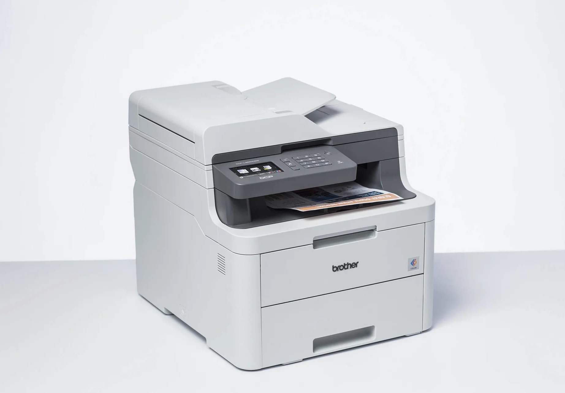 Brother DCP-L3550CDW, stampante multifunzione 3 in 1 (stampa, copia, scansione), laser a colori, fronte/retro automatico, Wi-FI, velocità di stampa fino a 18 ppm