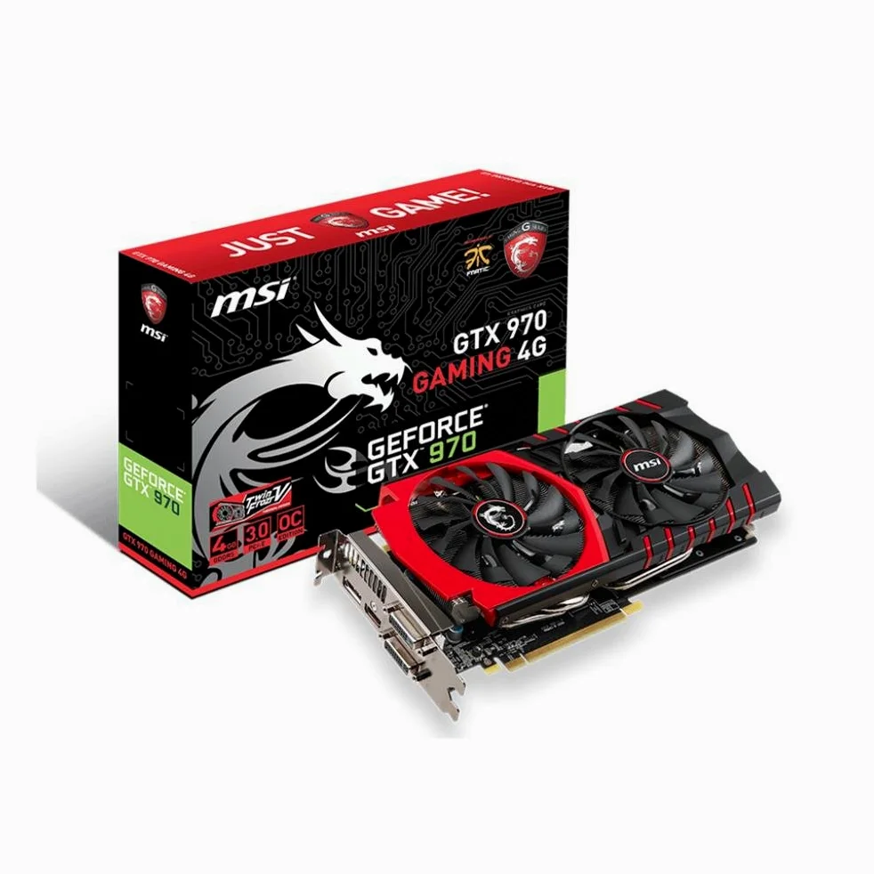 msi Nvidia GTX 970 GAMING 4G Scheda Video, Nero