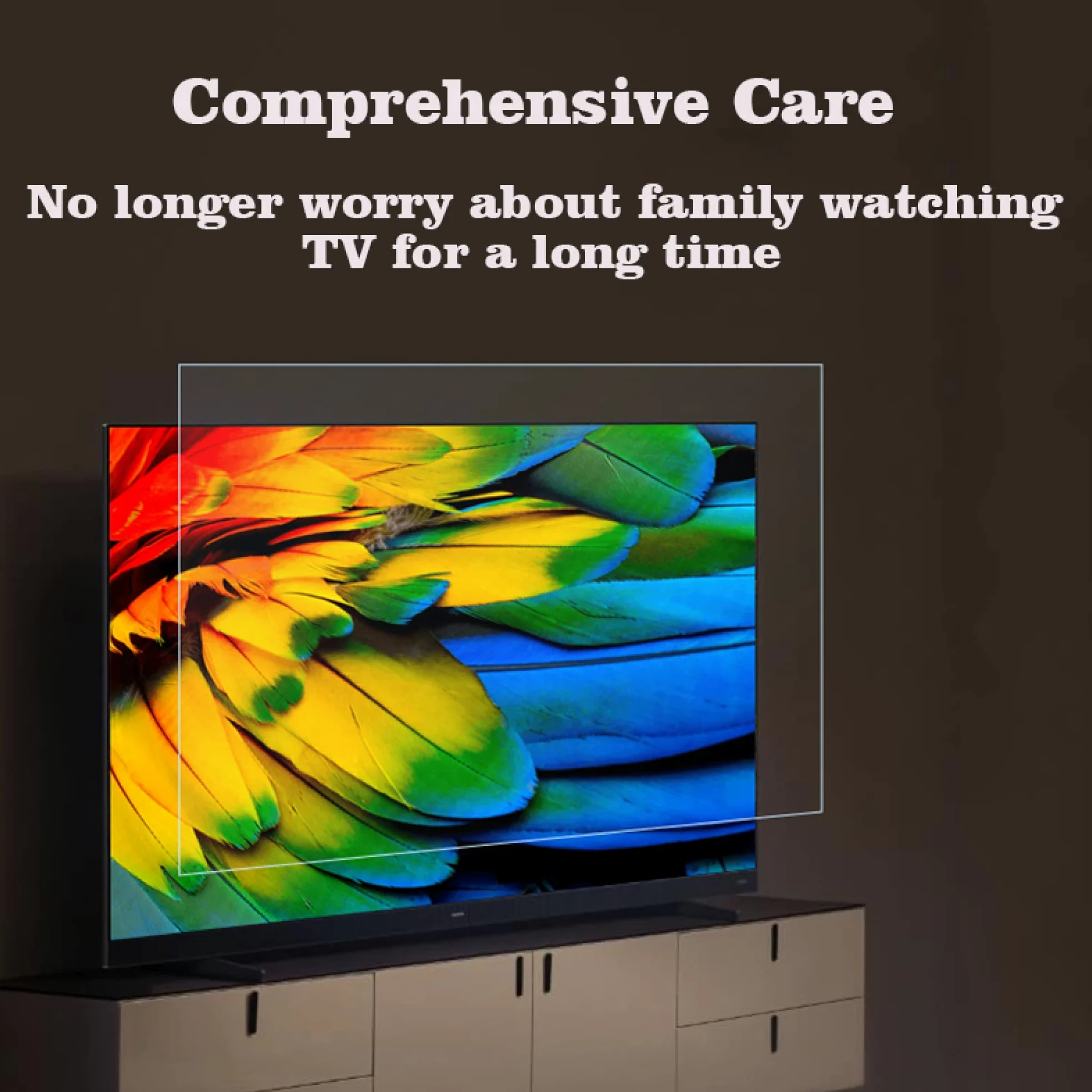 LEFEDA Pellicola protettiva anti luce blu, anti radiazioni, filtro HD trasparente antiriflesso – allevia l'affaticamento degli occhi – per monitor/display/display da 32-75 pollici, trasparente (1429 x