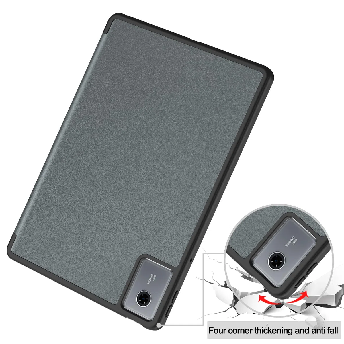 Cover per Lenovo Idea Tab 11 Pollici Con Portapenne Ultra Sottile Intelligente Custodia Tablet,Grigio