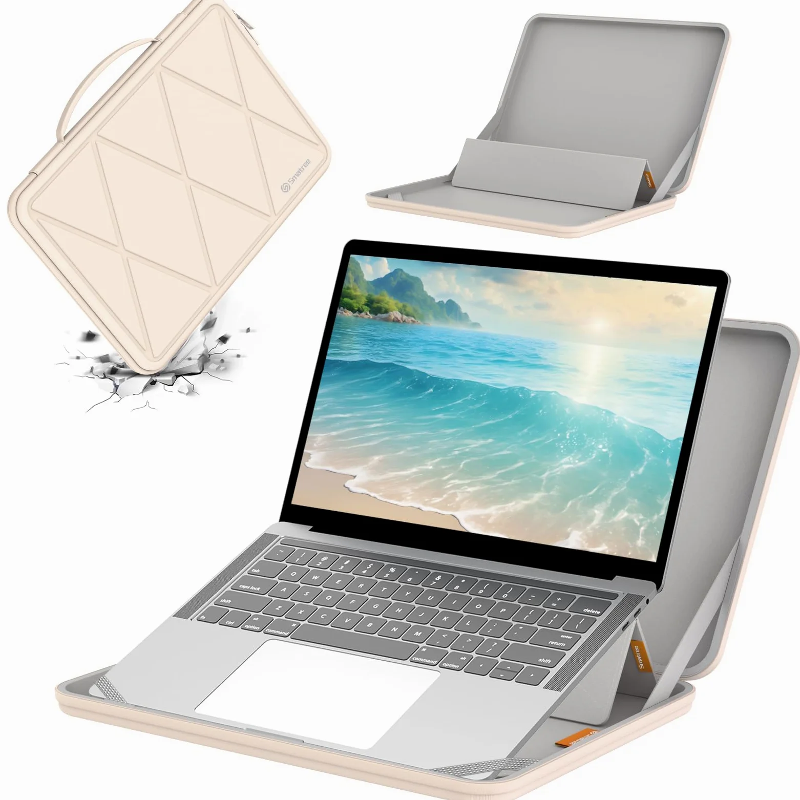 Smatree MS49TW - Custodia protettiva rigida per laptop da 14", compatibile con Dell XPS 14/Latitude, Lenovo IdeaPad/ThinkBook, HP Elite/Elitebook/ProBook, ASUS Vivobook, MSI/ACER/GIGABYTE, bianco