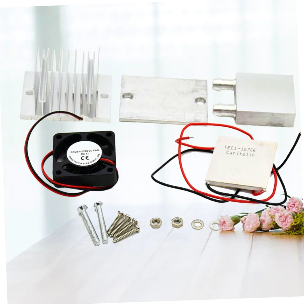 Termoelettrico Tec1-12706 60w Mini, Kit Raffreddamento | Acqua Diy, Struttura Sigillata, Resistenza Interna 2, 1-2, 4ω, Ventola Dc 12v