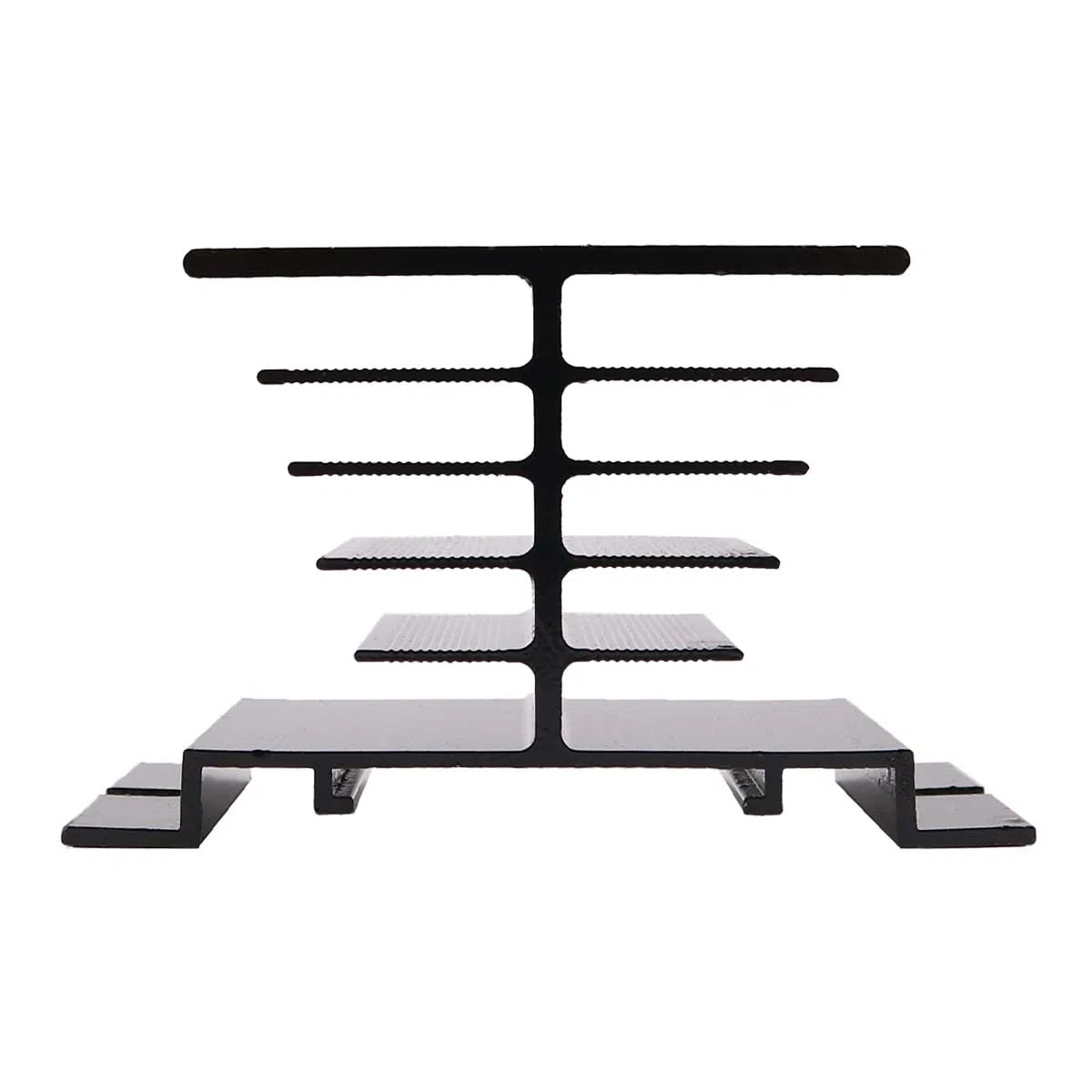 Dissipateur thermique en Aluminium pour Relais à Semi-conducteurs 2PCS pour Relais à Semi-conducteurs SSR-25DA / 10DA / 40DA - Noir