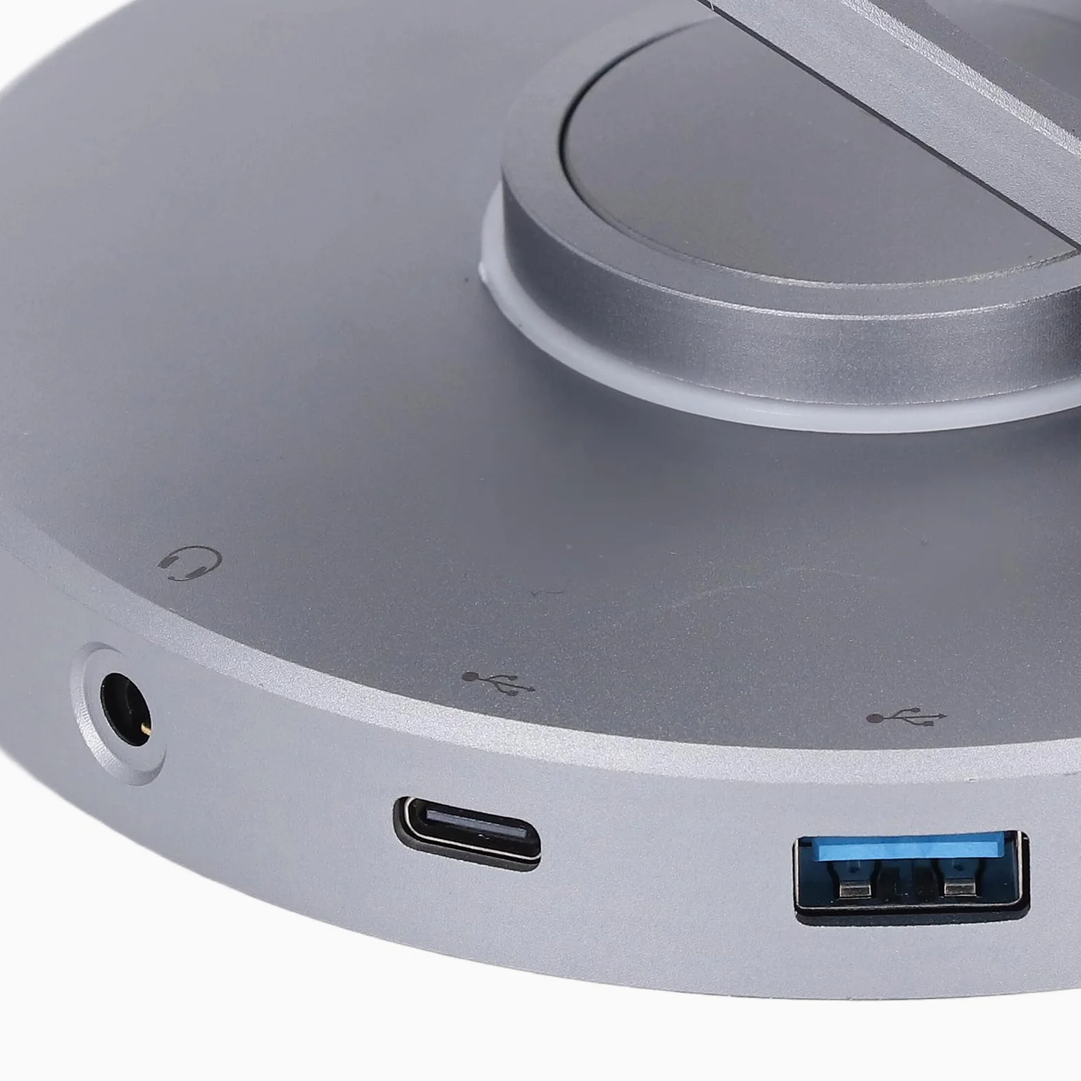 Demeras Docking Station Hub USB 10 in 1 con Supporto per Tablet Laptop e Console di Gioco in Lega di Alluminio