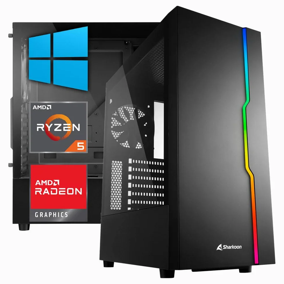 PC GAMING AMD RYZEN 5 4600G 4,20 Ghz - Ram 16 GB - SSD M.2 500 GB - USB 3.0 - WI-FI - Windows 10/11 Professional