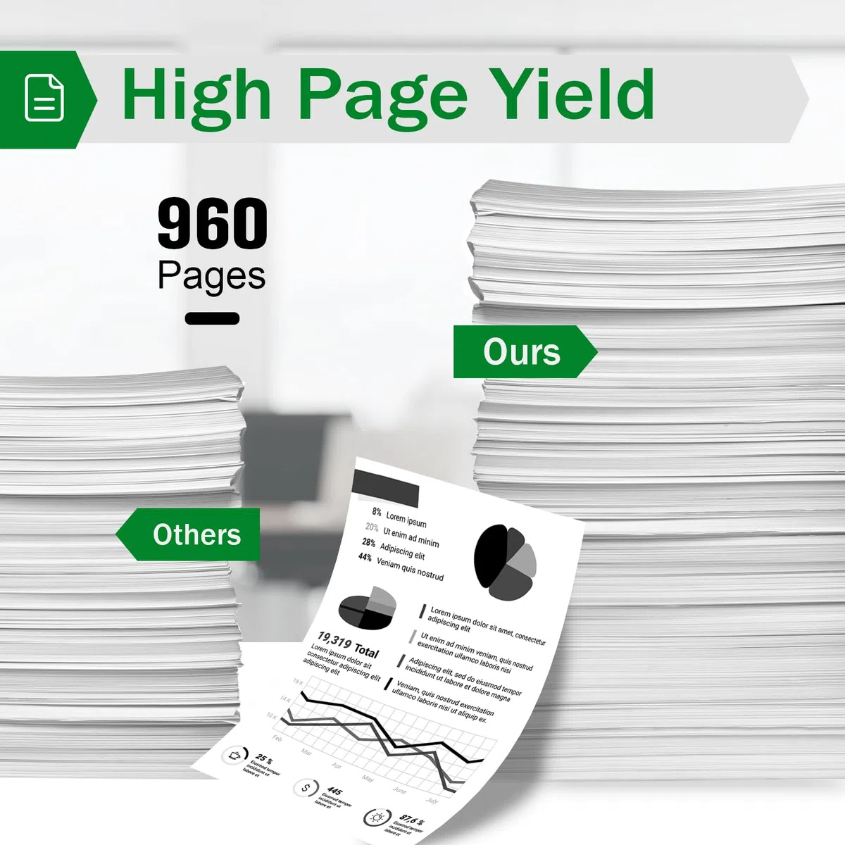 903XL Cartucce d'inchiostro Compatibili per HP 903XL 903 XL per HP Officejet 6950 6960 6970, Officejet All-in-one 6950 1000 pagine (2 Nero)