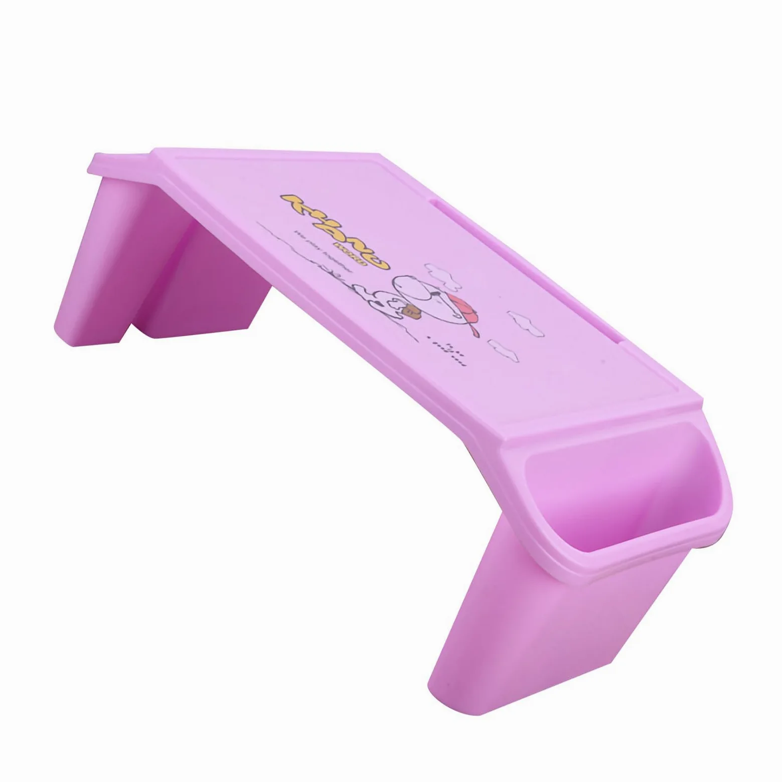 AUNMAS AUNMAS Letto per Laptop Scrivania con Bordi Lisci Design per Riporre gli Oggetti Ponte per Studenti Universitari Materiale ABS 21,3 X 10,6 X 7,5 Pollici (PINK) (PURPLE)