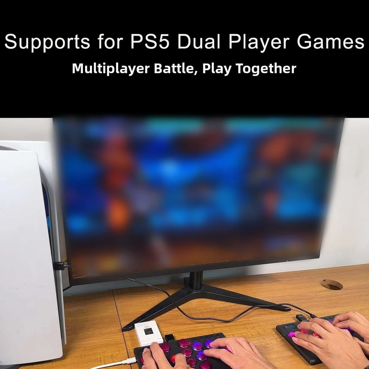 Attivatore di gioco per PS5, convertitore 1 ms, tempo di risposta per giochi di combattimento, supporta Raspberry Pi per Titan Two - USB Play
