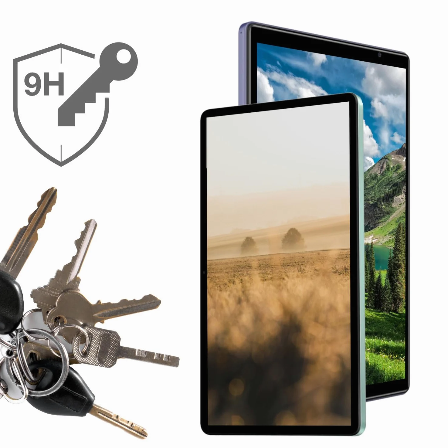 dipos 2x Pellicola Protettiva 9H trasparente per Ninkear T40 2-in-1 | Non si rompe e non si scheggia, non è vero vetro, Anti-Shock, si adatta perfettamente, antigraffio, senza bolle, autoadesiva