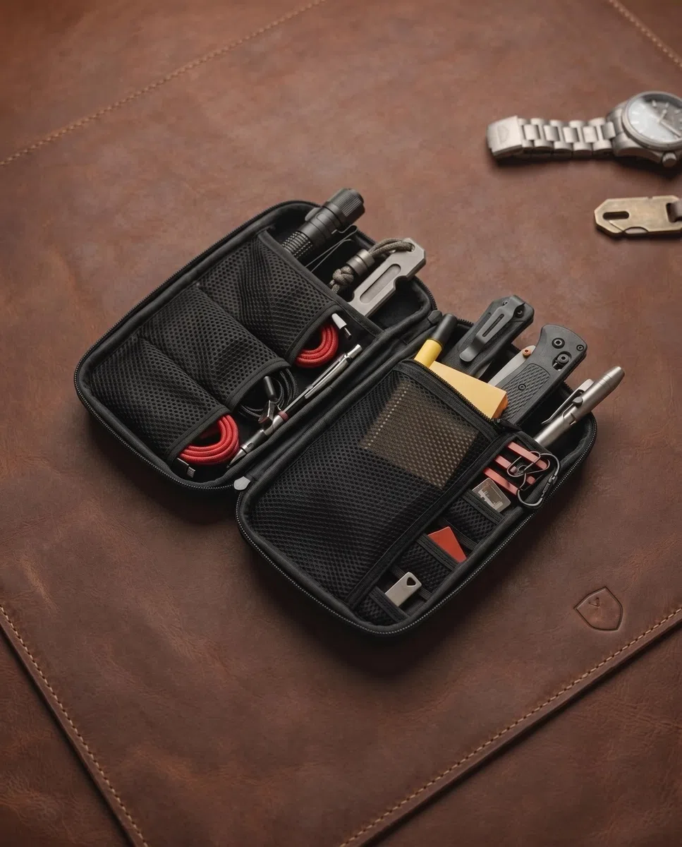 Custodia Rigida – Resistente all'Acqua e agli Urti – Per Caricabatterie, Cavi, Chiavette USB, Powerbank – Scatola Portaoggetti EDC Compatta per Viaggi e Outdoor