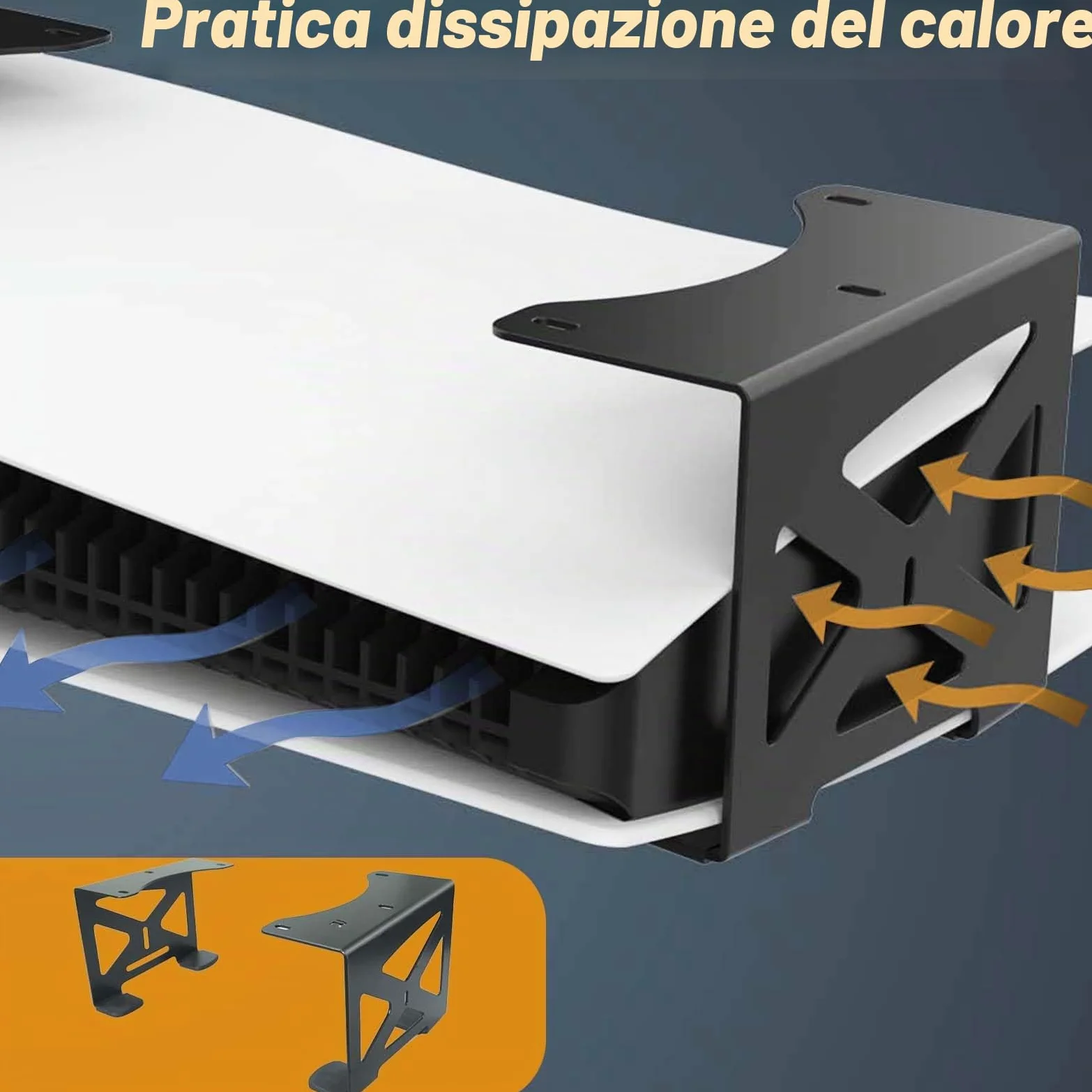 Supporto da scrivania per controller PS5, supporto da tavolo per PS5, supporto da parete compatibile per PS5/Slim facile installazione da attaccare
