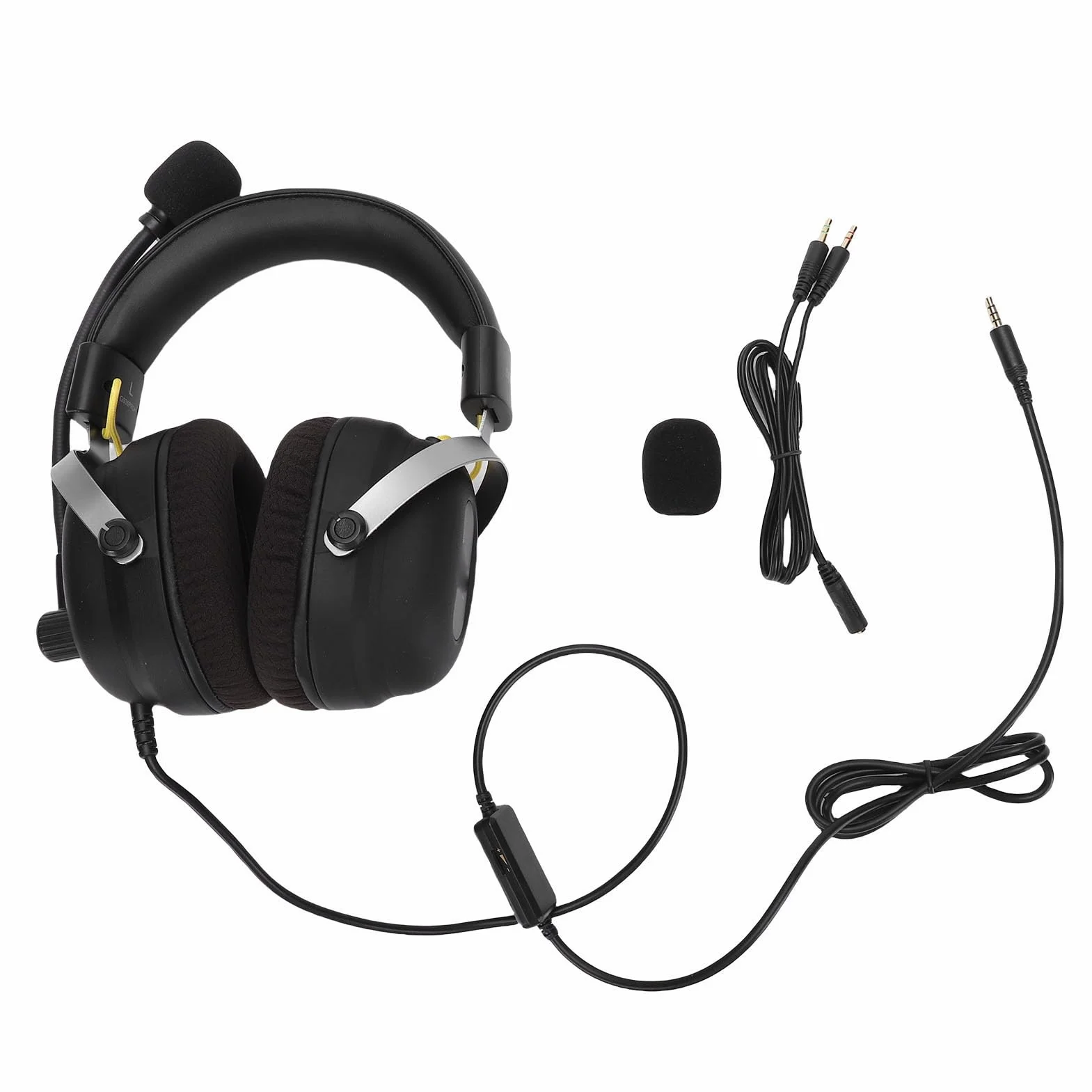 SIXRUN Cuffie da Gioco, Comoda Memory Foam, Driver da 50 Mm, Surround a 360 Gradi per PC, Series X S, Switch