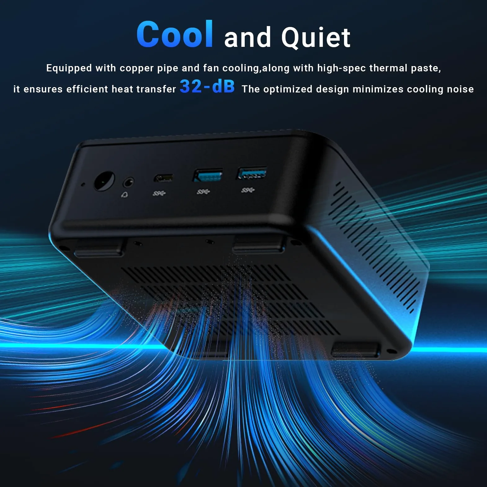 MINIX NGC-NR660 Mini PC, AMD Ryzen 5 6600H, 16GB DDR5, 512GB SSD PCIe 3.0, Micro Desktop Compact Windows 11 Pro, Doppia LAN 2.5G, triplo display 4K, USB-C 4.0, WiFi 6E per la casa