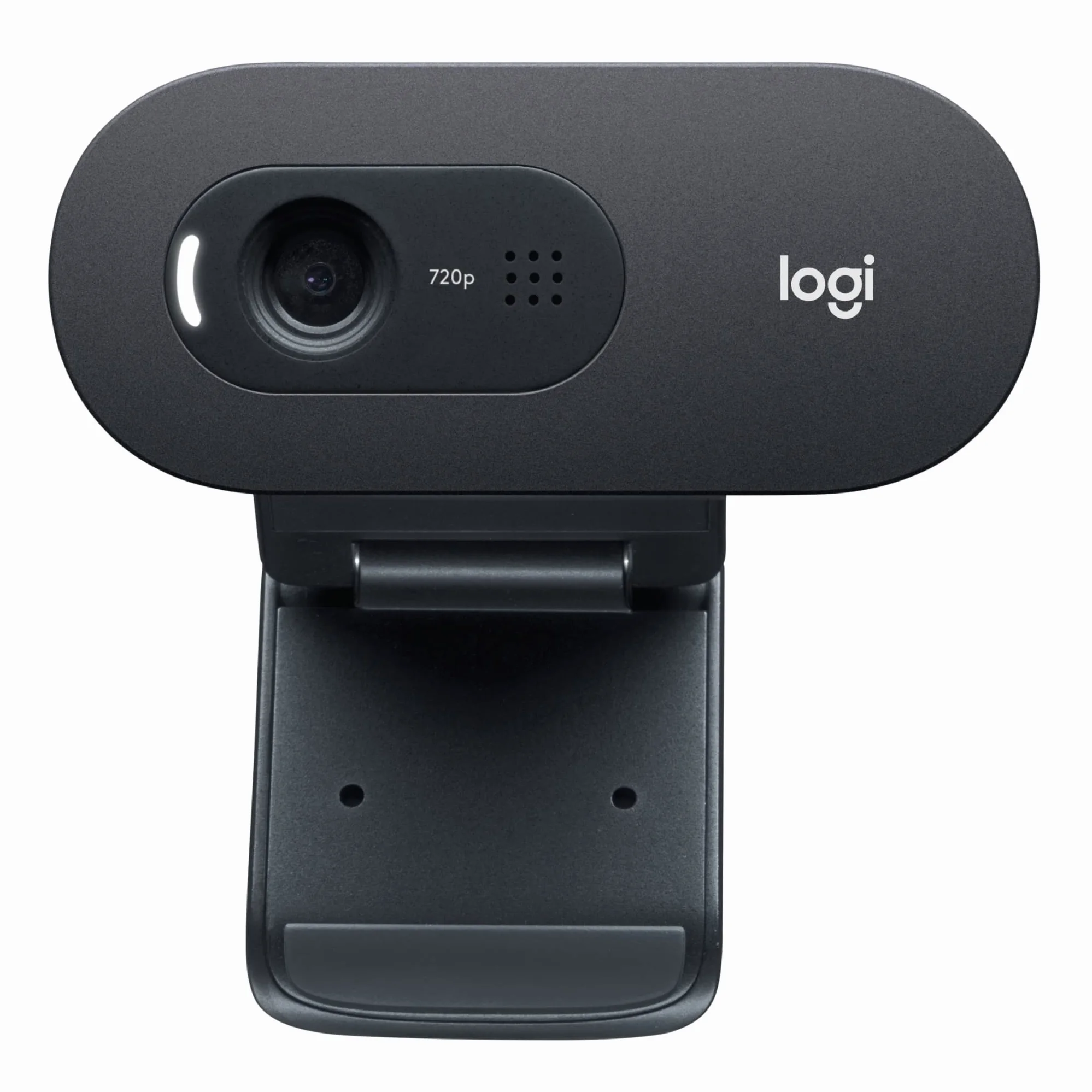 Logitech C505 Webcam HD | Videocamera USB Esterna 720p HD per Desktop, Laptop, Microfono a Lunga Portata, PC, Mac, Chromebook - Nero