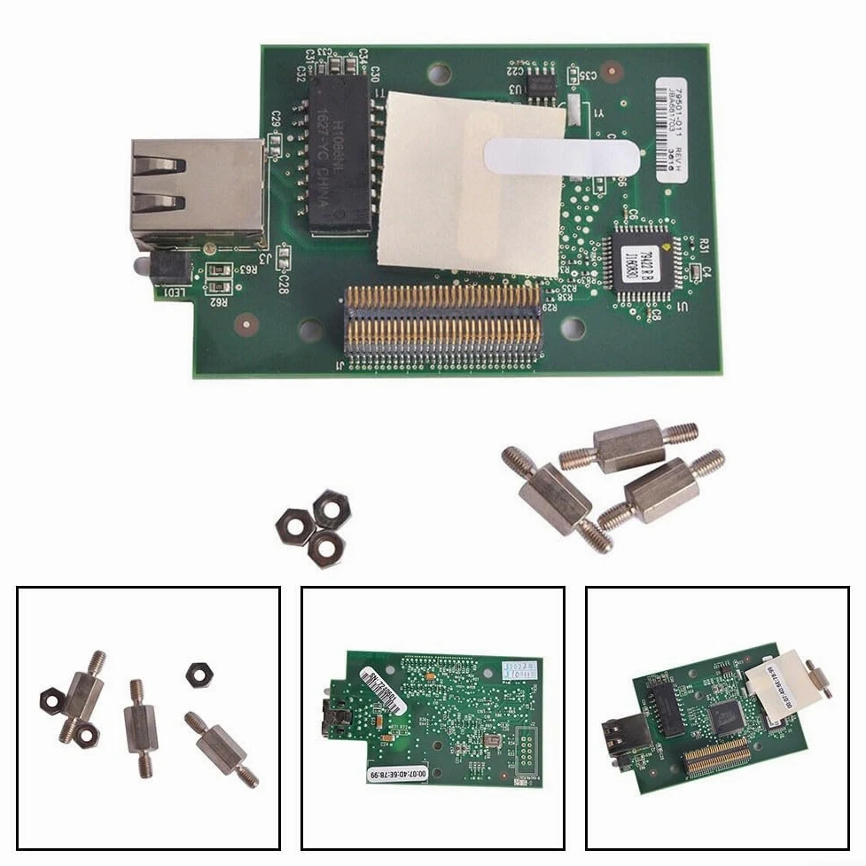 per Zebra ZM400 ZM600 Scheda di Rete Interna Server di Stampa 79823 79501-011 Modulo LAN Ethernet PCB Circuit Board Parte di ricambio Adattatore di rete cablata Stampante per etichette termiche