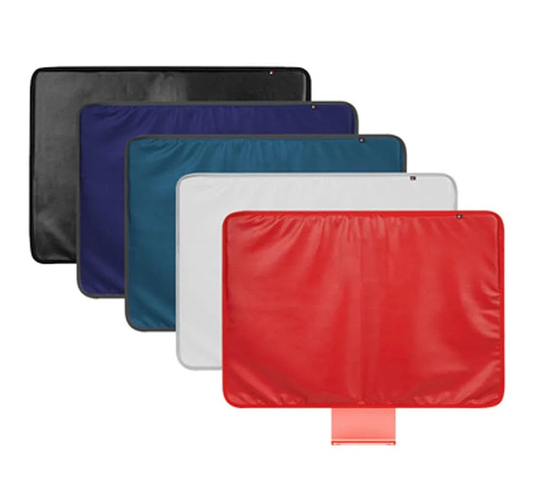 Copertura antipolvere per Apple iMac, compatibile con 24" Apple iMac Desktop Computer PU Pelle Protezione Pad Cover (24'', Blu)
