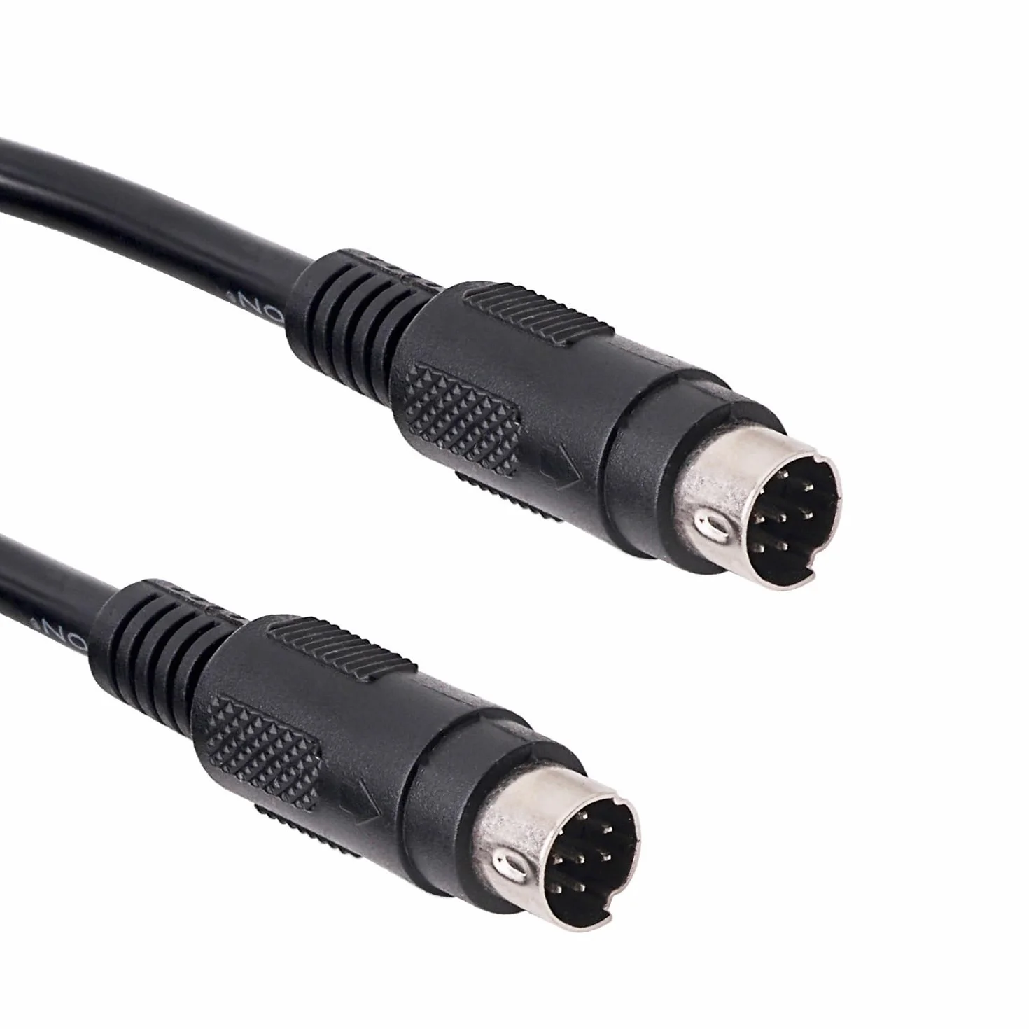 Cavo di prolunga Mini DIN 8 Pin maschio a maschio, adattatore connettore MD8 dritto per audio, video, attrezzature industriali, tastiera, GPS (1,8 m/6 piedi/71'')