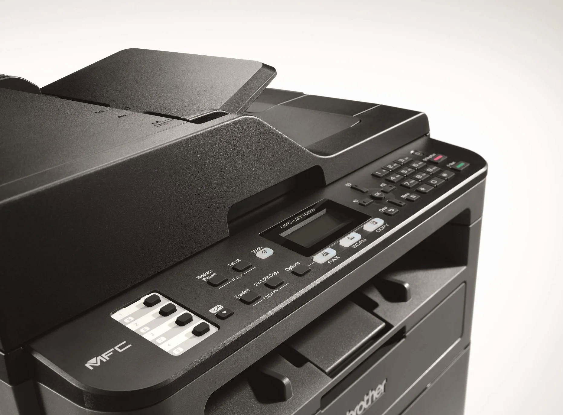 Brother mfc-l2710dw Stampante monocromatica Laser 30 ppm Ethernet/USB 2.0/LAN senza Fili, Provenienza Francia