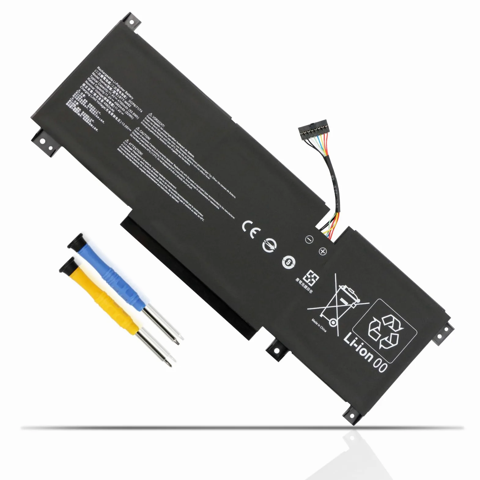 BTY-M492 Batteria per MSI Katana GF66 GF76 11UC/11UD/11UE/11UG/11SC/12UD/12UDO/12UE/12UEO/12UEK/12UG/12UGS/12UX Pulse GL66 GL76 11UDK 11UEK 11UCK Crosshair 15 17 A11UCK A11UDK A11UEK Bravo 15 B5DD