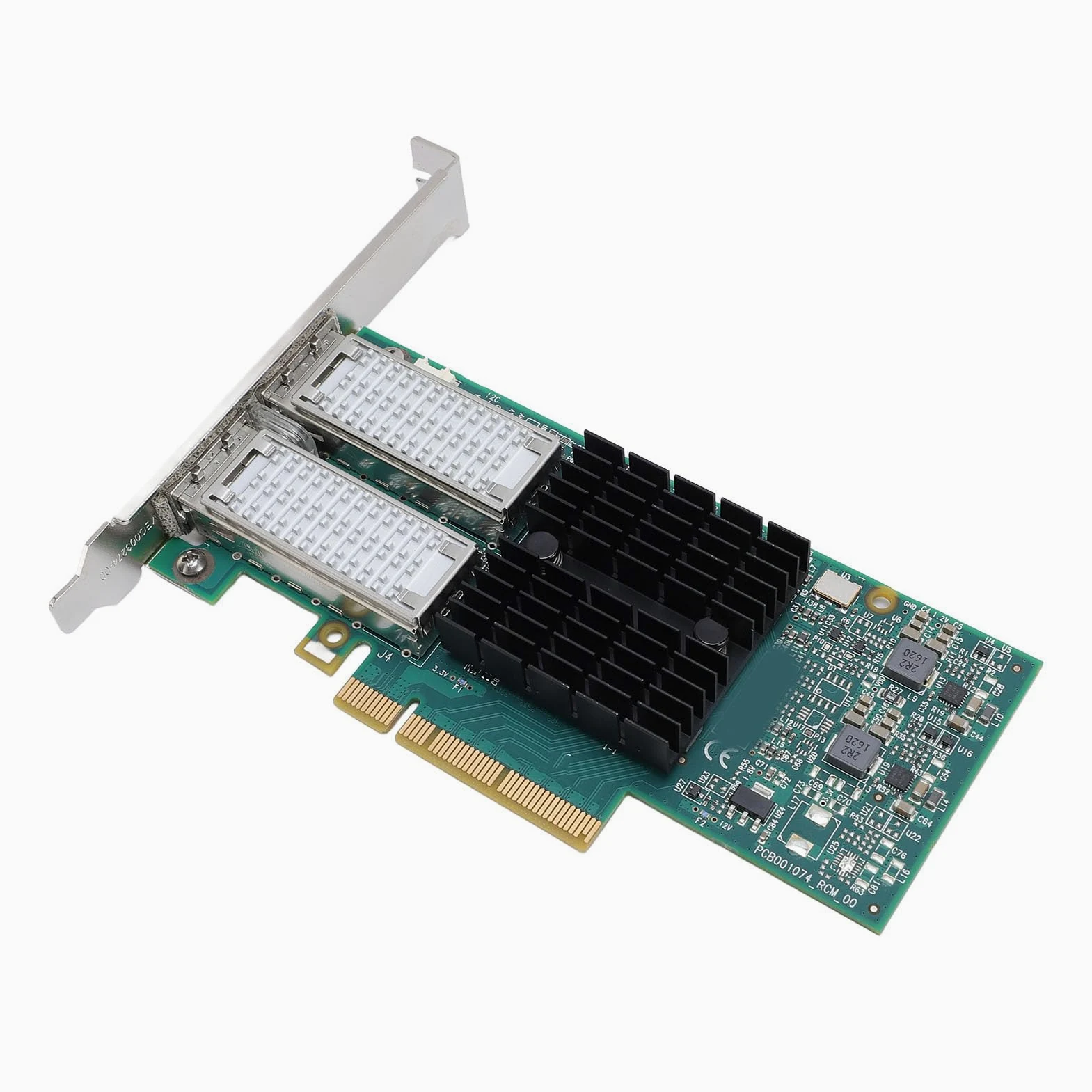 Yctze Scheda di Rete PCI FCCT MCX354A, Adattatore di Rete Ethernet PCIE 3.0 QSFP da 40 Gbs a Doppia Porta, con Motore di Offload Hardware, per Data Center e Server