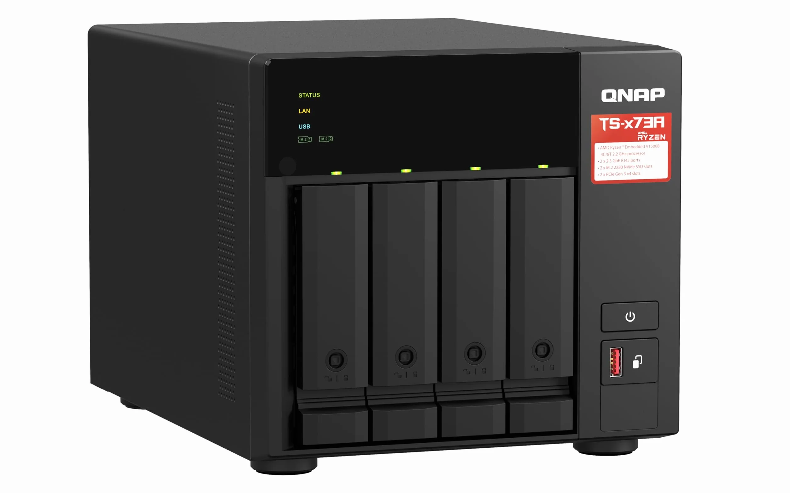 QNAP TS-473A-SW5T Serveur NAS 4 Baies + QSW-1105-5T