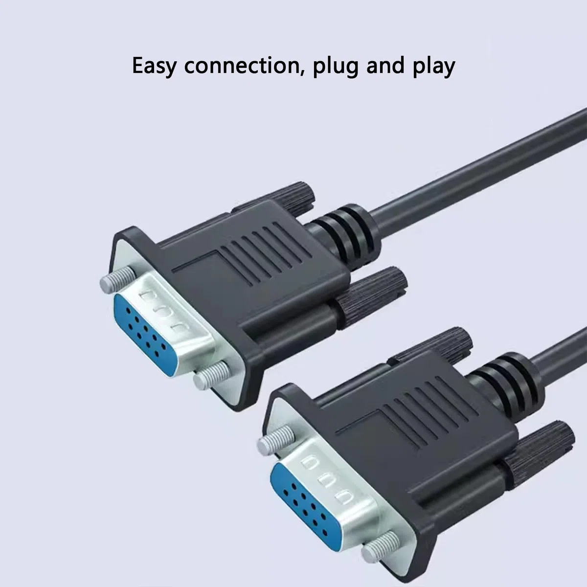 Cavo RS232 DB9 femmina a 9 pin, cavo di prolunga seriale DB9 COM porta connettore dritto per PC, modem, macchine CNC, controllo industriale, 3 m