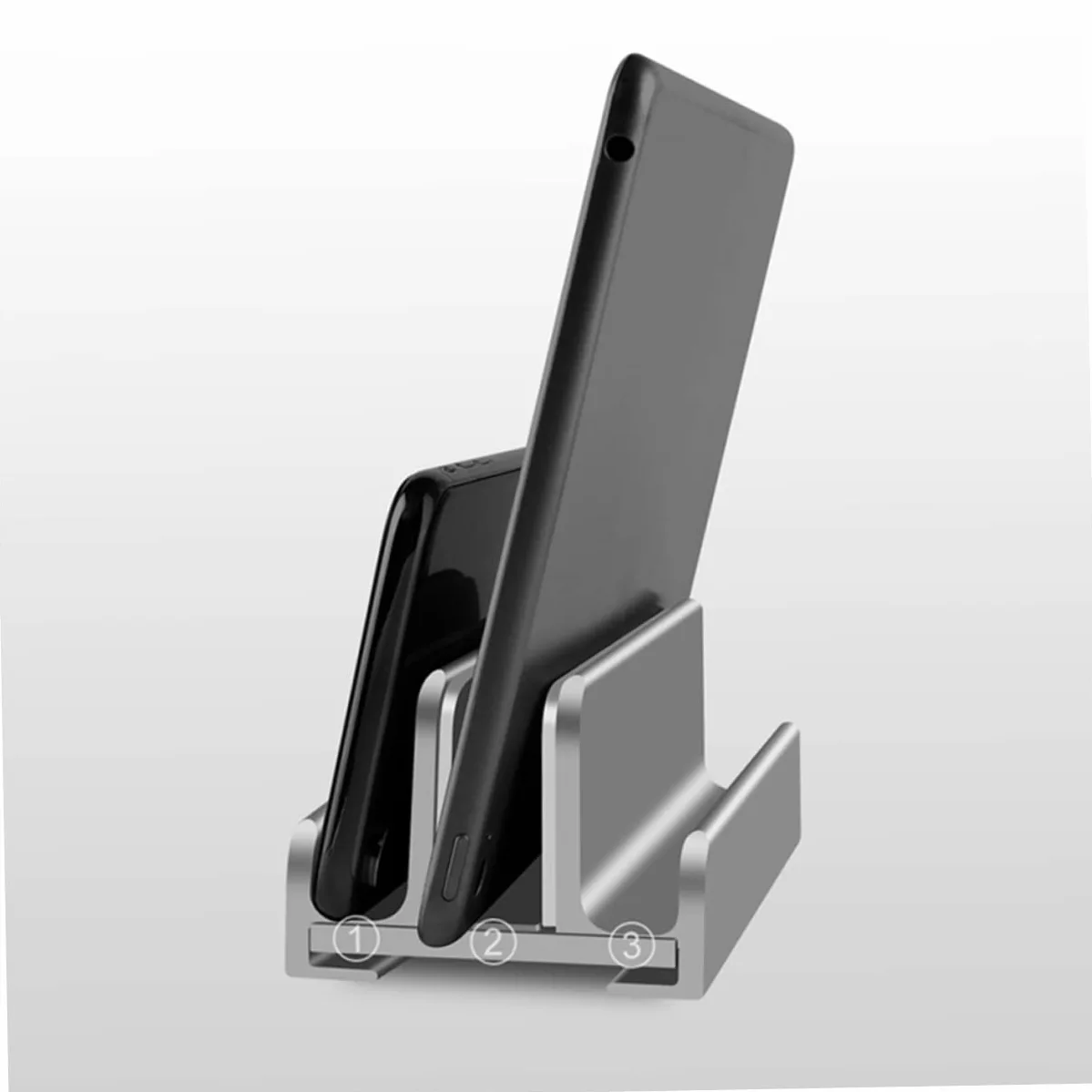 NUOBESTY Supporto Verticale Per Laptop in Alluminio Per Tablet e Telefono Regolabile Salvaspazio Per Casa e Ufficio