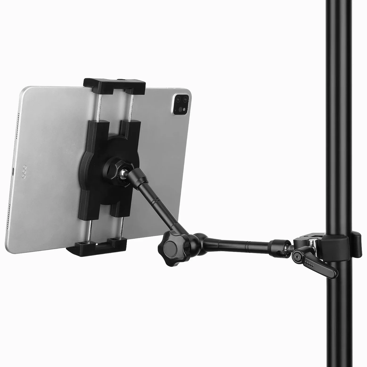 Supporto per tablet per microfono e leggio musicale, compatibile con dispositivi da 4,7-12,9 pollici, tra cui iPad, Nexus, LG G Pads, e-readers e switch