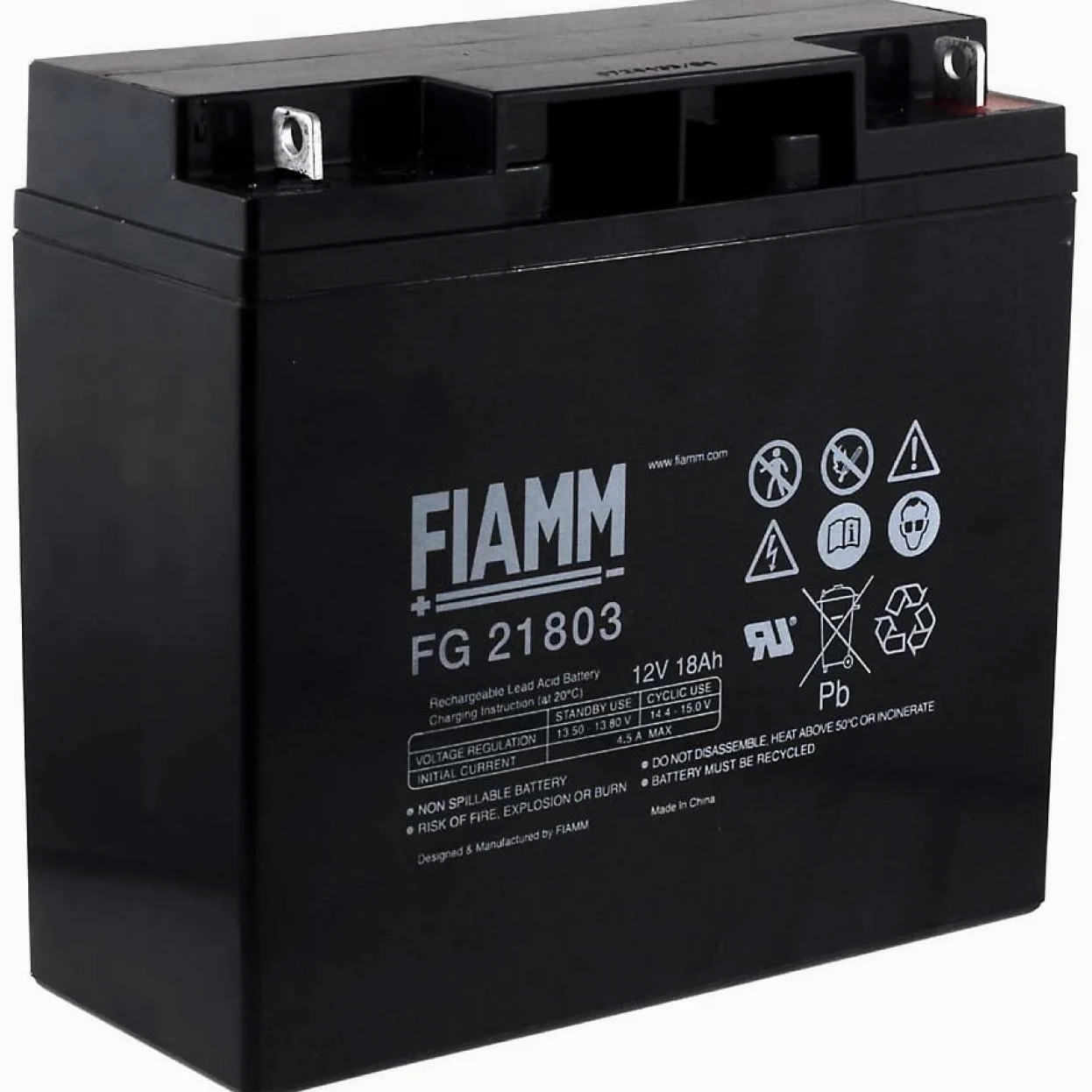 FIAMM Batteria Ricaricabile da Cambio per USV APC RBC7, 12V, Lead-Acid