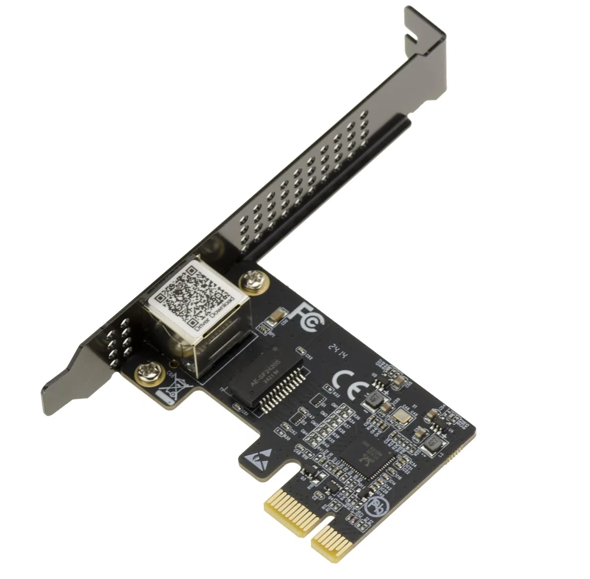 KALEA-INFORMATIQUE Scheda controller di rete PCIe 5 Gigabit ETHERNET 10 100 1000 1G 2,5G 5G con connettore RJ45 e chipset REALTEK RTL8126 CHIPSET