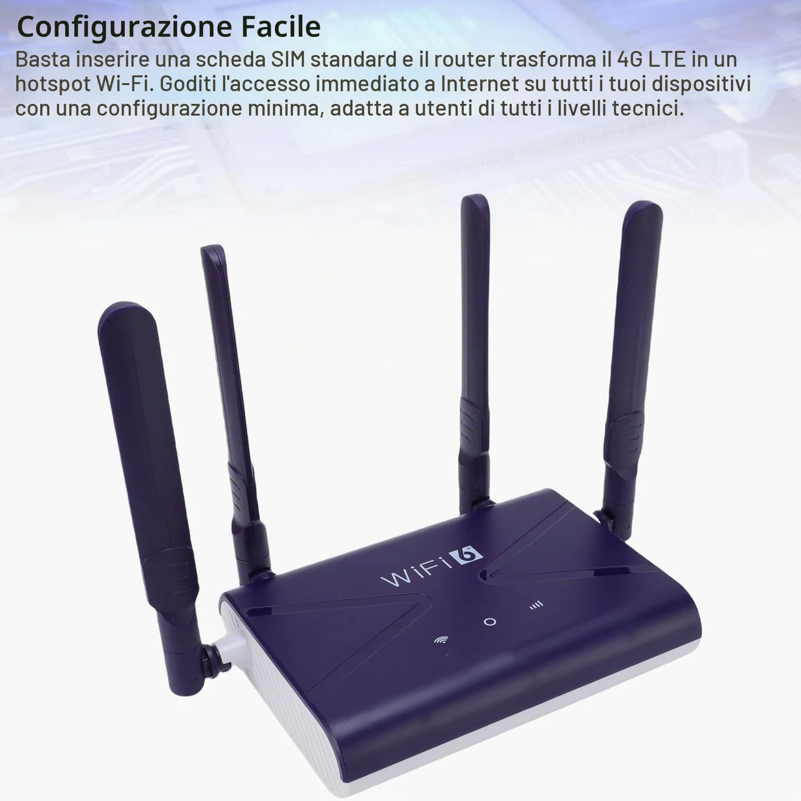Dpofirs Router da Gioco WiFi 6, Router 4G 5G LTE con Slot per Schede SIM Fino a 32 Dispositivi, Adattatore di Rete Wireless Ad Alta velocità da 300 Mbps per PC per Laptop Telefonico