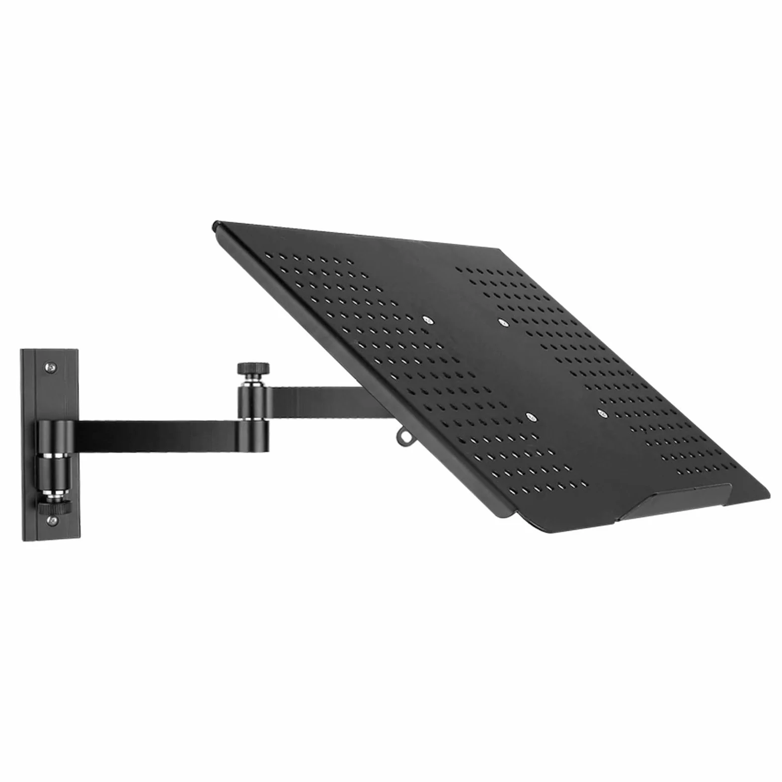 Drall Staffa Universale per Il Montaggio a Parete - per Notebook Netbook Tablet PC - Nero - con Vassoio Adattatore per Notebook - Nero Modello: L52B-APBA
