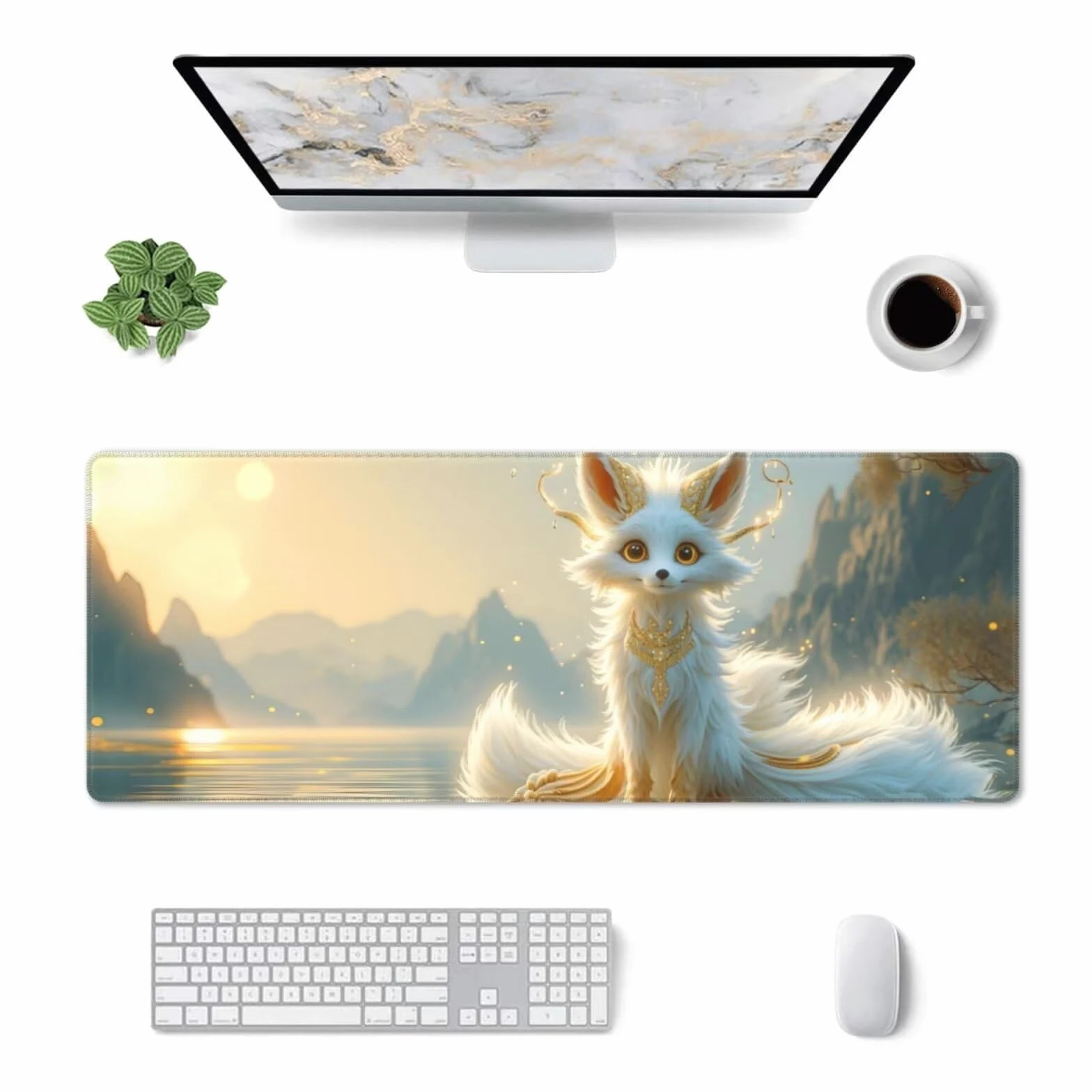 Tappetino Mouse, Tappetino Mouse Gaming Grande XXL 1500x800x3mm Tappetino Scrivania Mouse Pad, Base in Gomma Antiscivolo, Bordi Cuciti, Mousepad per Ufficio e Gaming (una persona astuta e cattiva R386