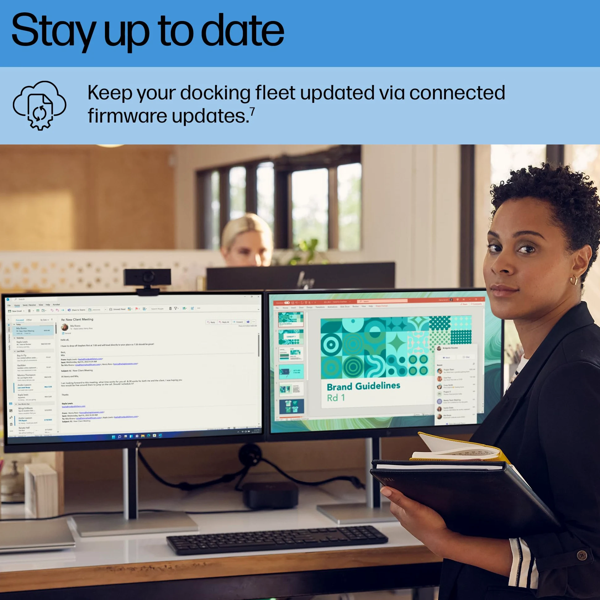 HP Adattatore USB-C Dock G5-11-in-1 per laptop, PC e notebook abilitati USB-C e Thunderbolt, cavo singolo per ricarica, rete o trasferimento dati, ideale per la gestione sicura e remota