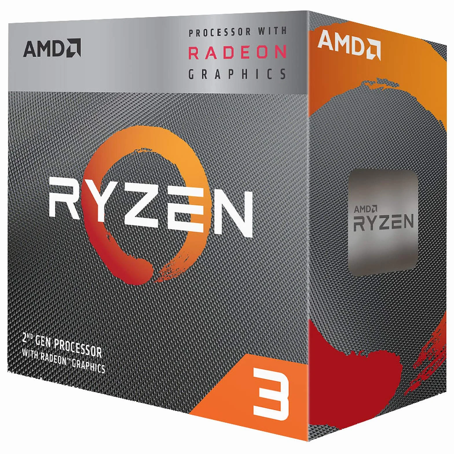 Processore AMD Ryzen 3 3200G (GPU integrata Radeon Vega 8, 4 cores/4 threads, 65W DTP, AM4 socket, 6MB Cache, Boost di Frequenza fino a 4.0 Ghz max, dissipatore ad aria "Wraith stealth cooler")