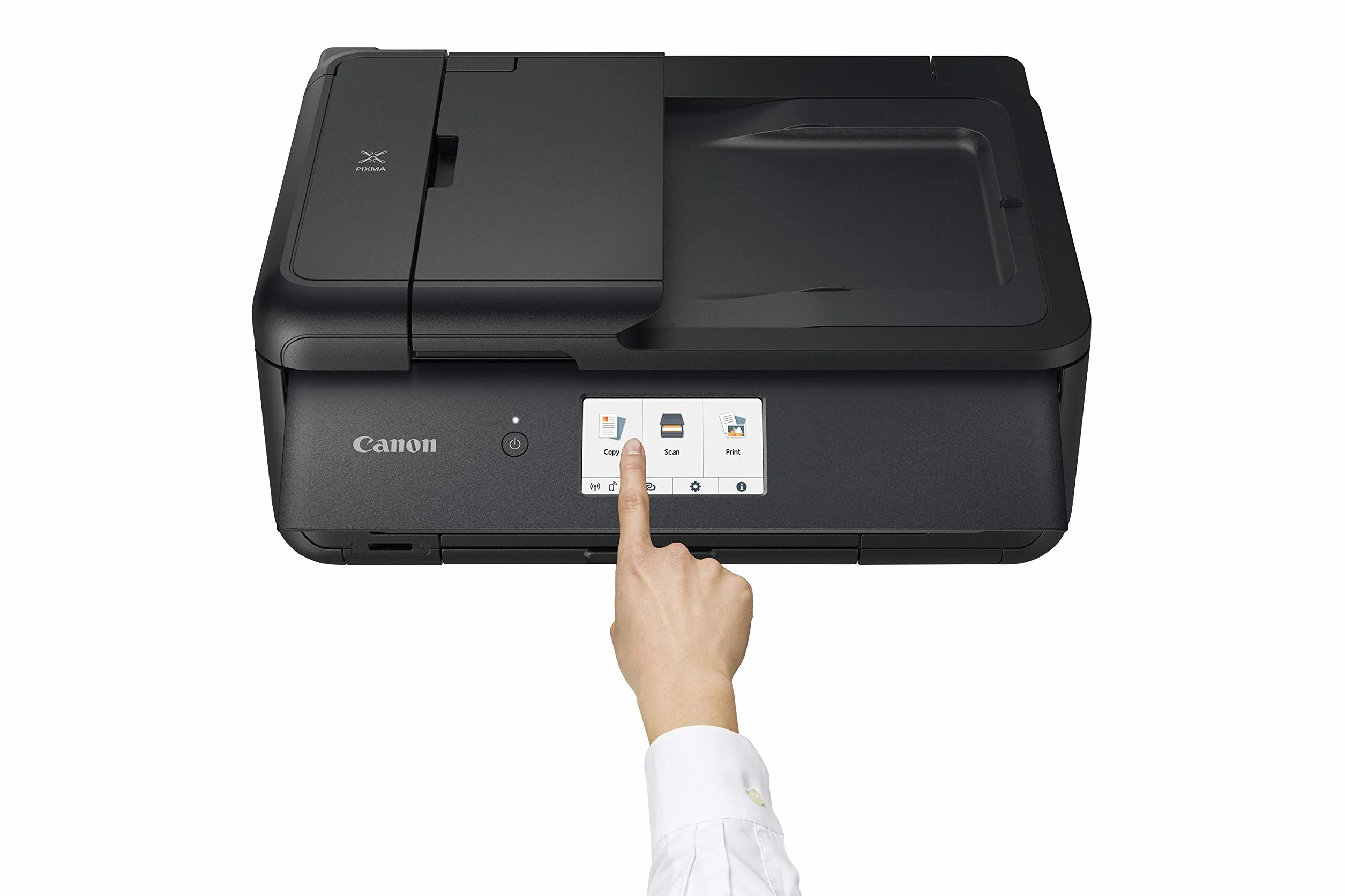 Canon PIXMA TS9550a stampante fotografica A3 multifunzione, Alimentatore automatico di documenti, WIFI, touch screen 4,3 pollici, 5 inchiostri separati, doppia alimentazione carta, colore nero