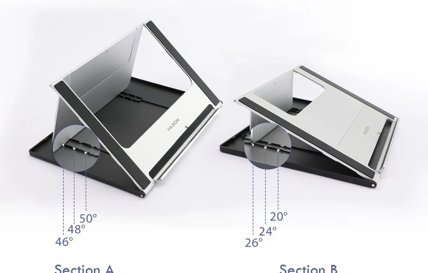 HUION ST200 Supporto Multi-Angolo Regolabile per Tavoletta Grafica Kamvas Pro 16/16 (4K)/16 Plus (4K)