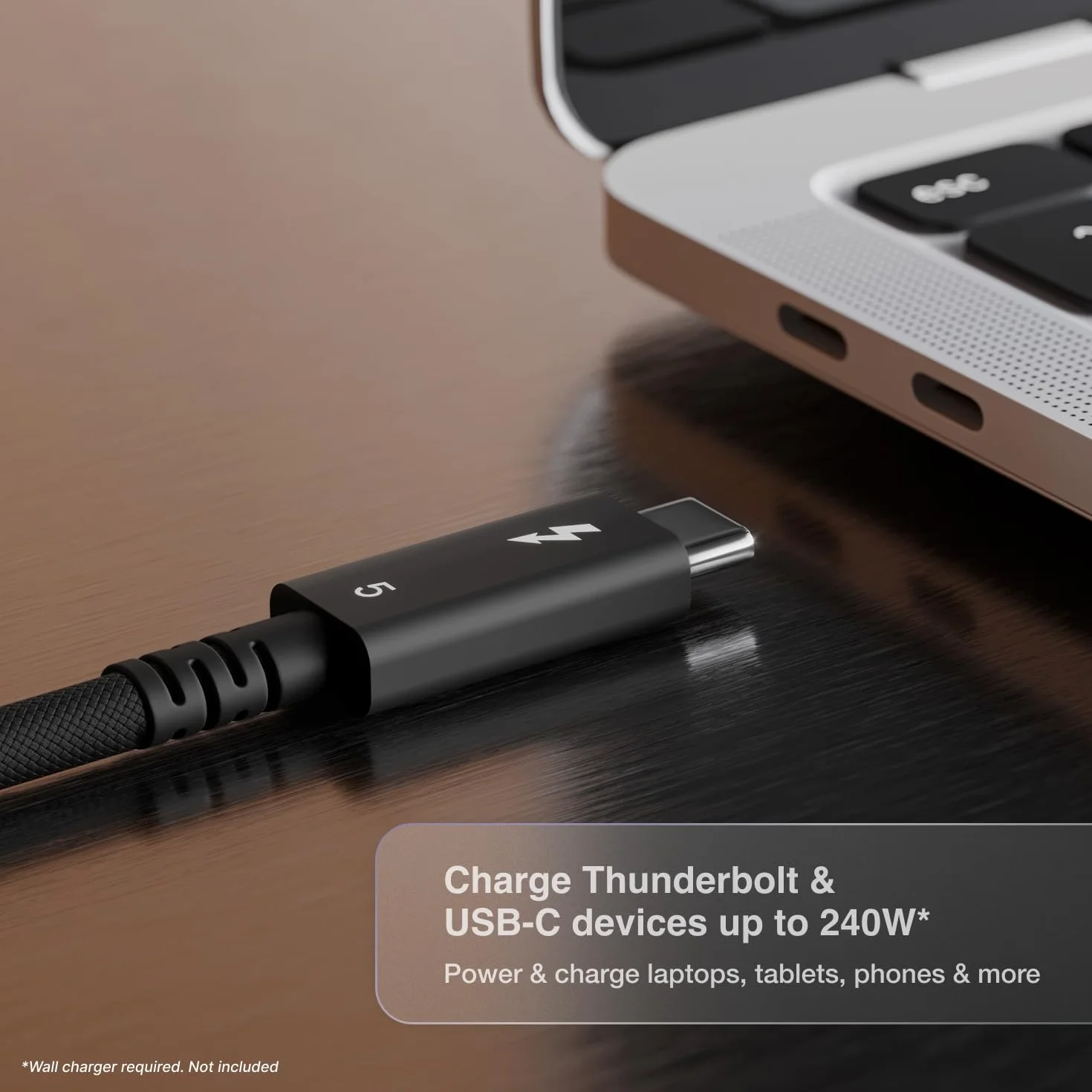CalDigit Cavo Thunderbolt 5 (USB‑C) Pro (0,5 m intrecciato)