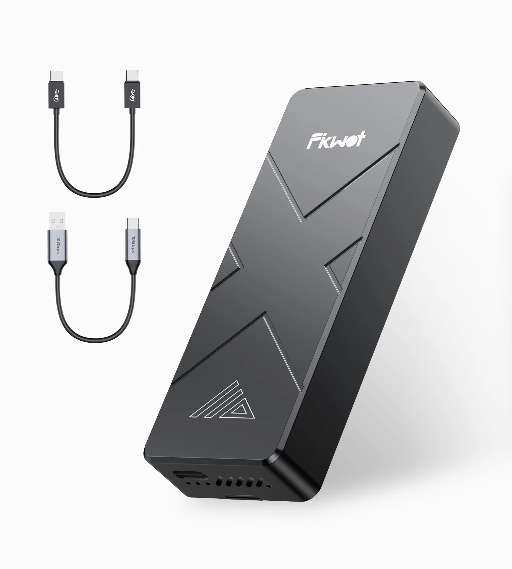 Fikwot FP110 2TB esterno SSD,fino a 3700 MB/s, Raffreddato a ventola, protocollo di trasferimento USB4, compatibile con Smart TV, PS5/PS4(Pro), iPhone 15/16, Xbox, Mac e Windows e altri dispositivi